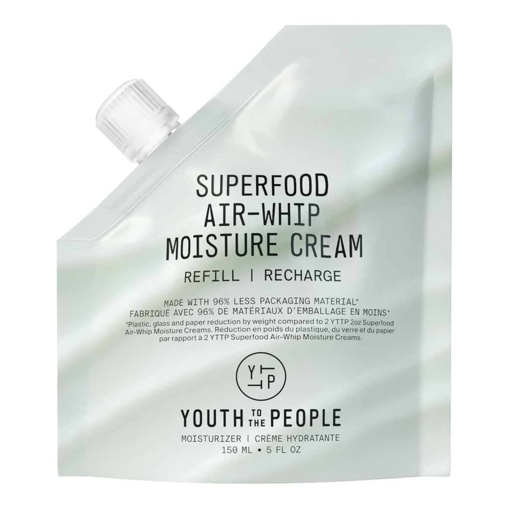 Youth To The People Superfood Air-Whip Face Moisturizer - Lightweight Cream | Hyaluronic Acid Facial Cream - Up to 48H Hydration, Strengthen Skin Barrier, Smooth Fine Lines + Plump Skin, Non-comedogenic