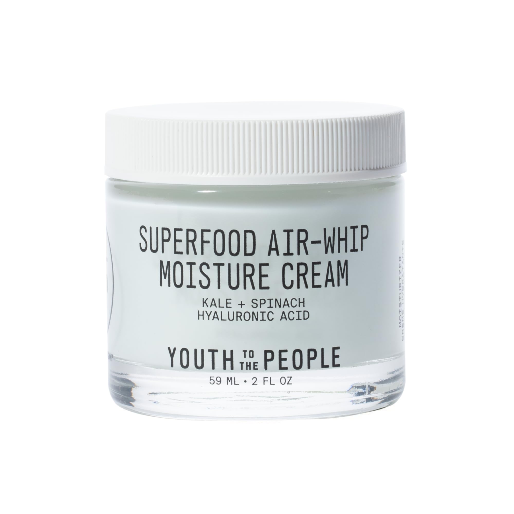 Youth To The People Superfood Air-Whip Face Moisturizer - Lightweight Cream | Hyaluronic Acid Facial Cream - Up to 48H Hydration, Strengthen Skin Barrier, Smooth Fine Lines + Plump Skin, Non-comedogenic