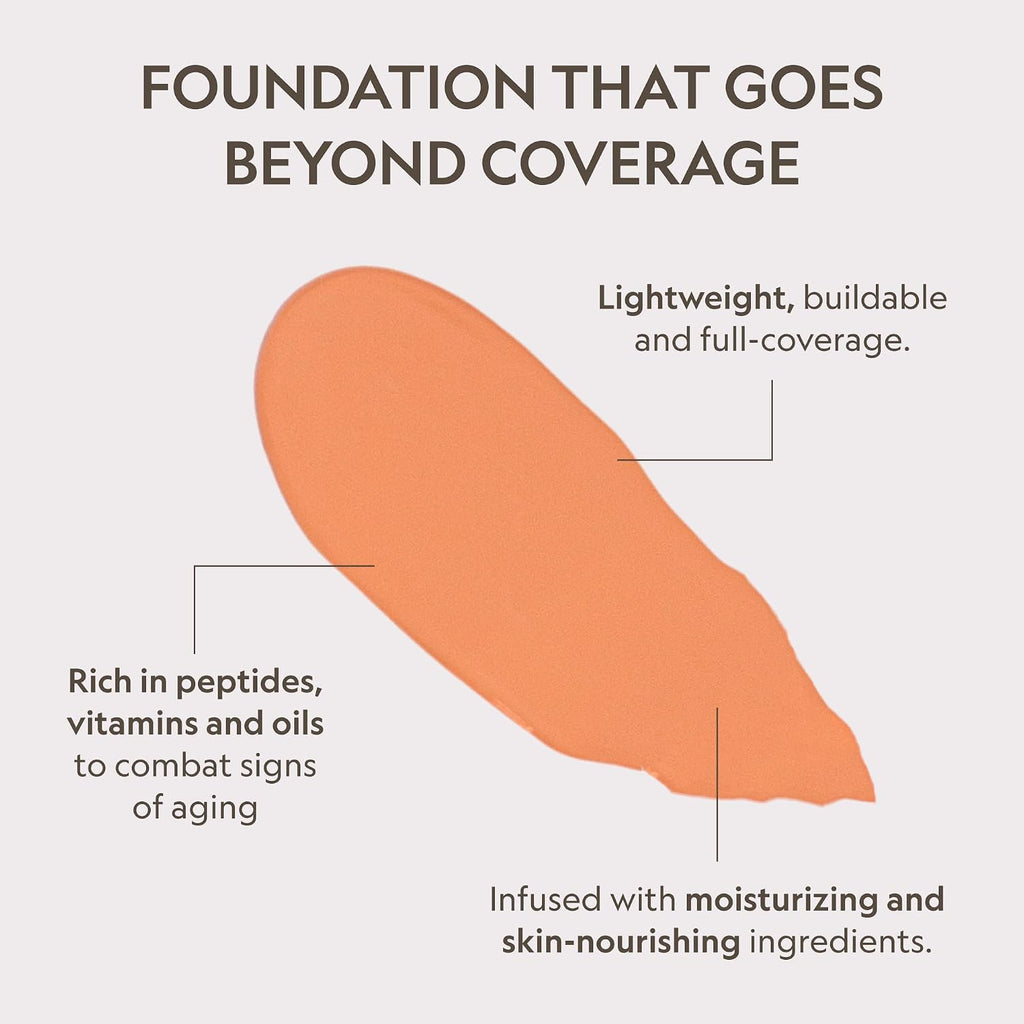 YENSA Super Serum Silk Foundation - Hydrating, Full Coverage Foundation with Vitamin C & Bakuchiol Oil - Blurs Imperfections & Evens Skin Tone - Korean Skin Care Makeup - Medium 3 (1 oz)