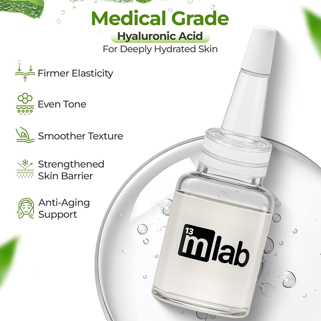 FLexiknee Microrevive Titanium Micro Infusion System for Face - Deep Penetrating, Collagen-Boosting Stamp & Anti-Wrinkle Hyaluronic Acid Serum - At Home Micro Needling Kit for Radiant, Youthful Skin