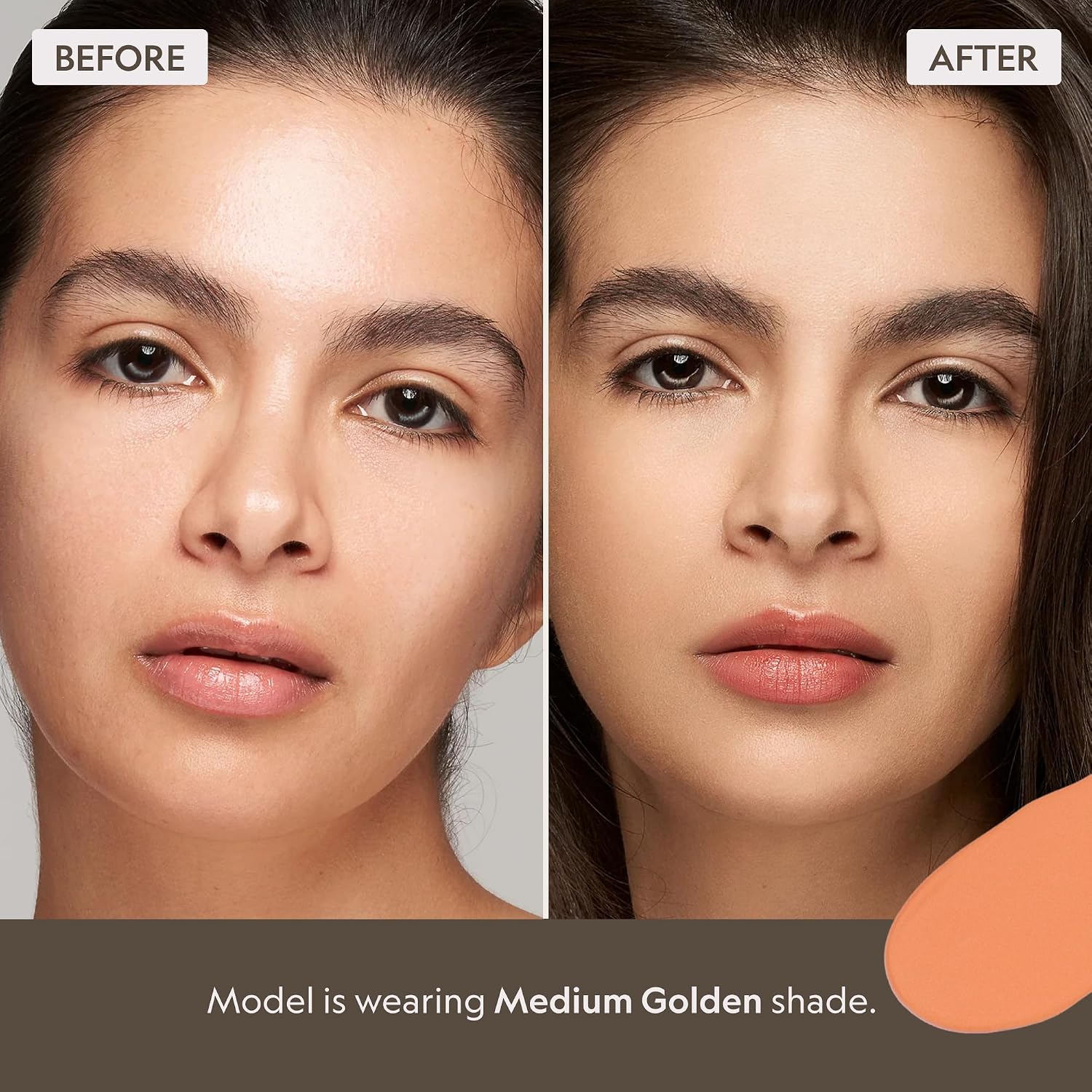 YENSA Super Serum Silk Foundation - Hydrating, Full Coverage Foundation with Vitamin C & Bakuchiol Oil - Blurs Imperfections & Evens Skin Tone - Korean Skin Care Makeup - Medium 3 (1 oz)